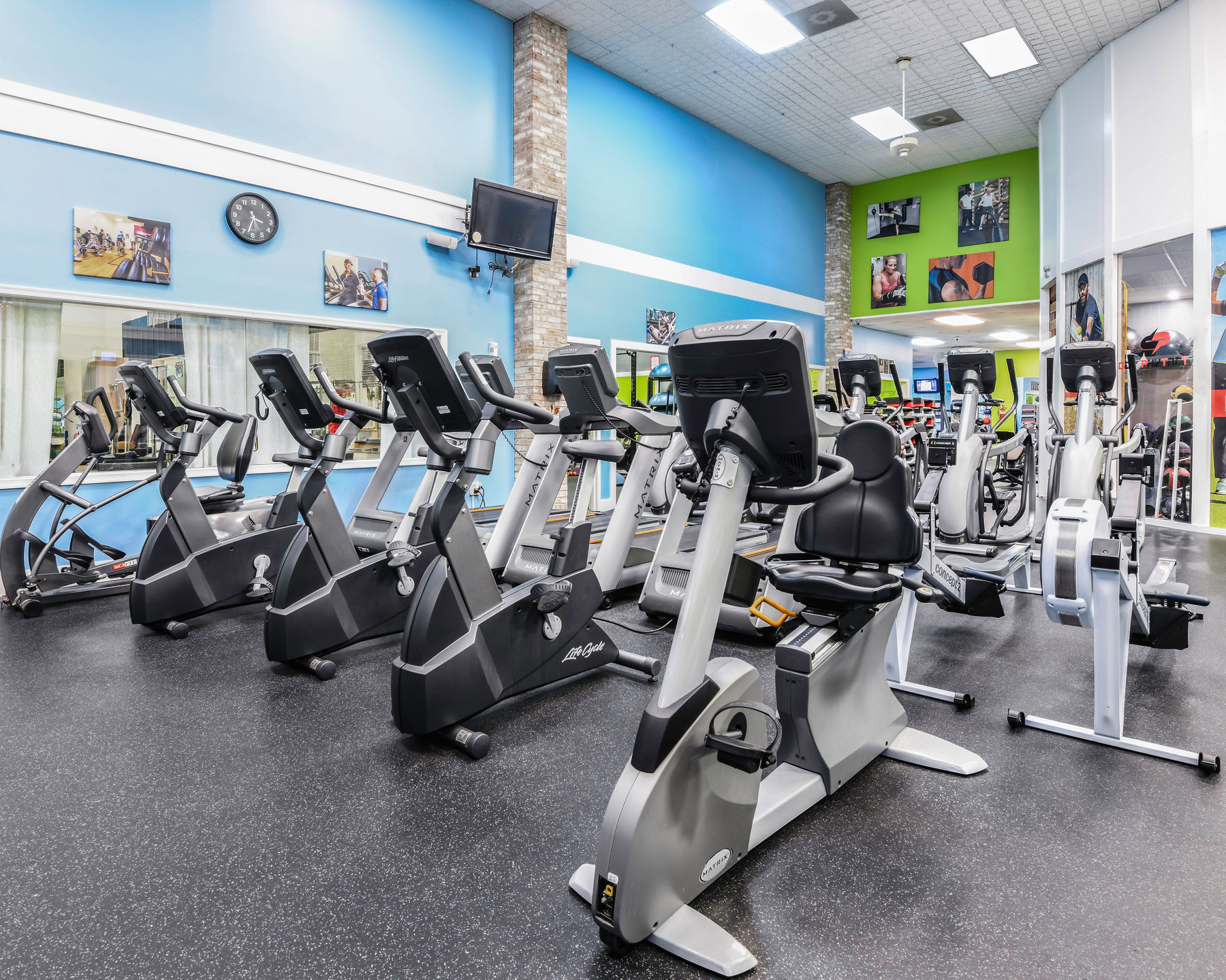 Cardio room at Midway Motion & Fitness in Rehoboth Beach