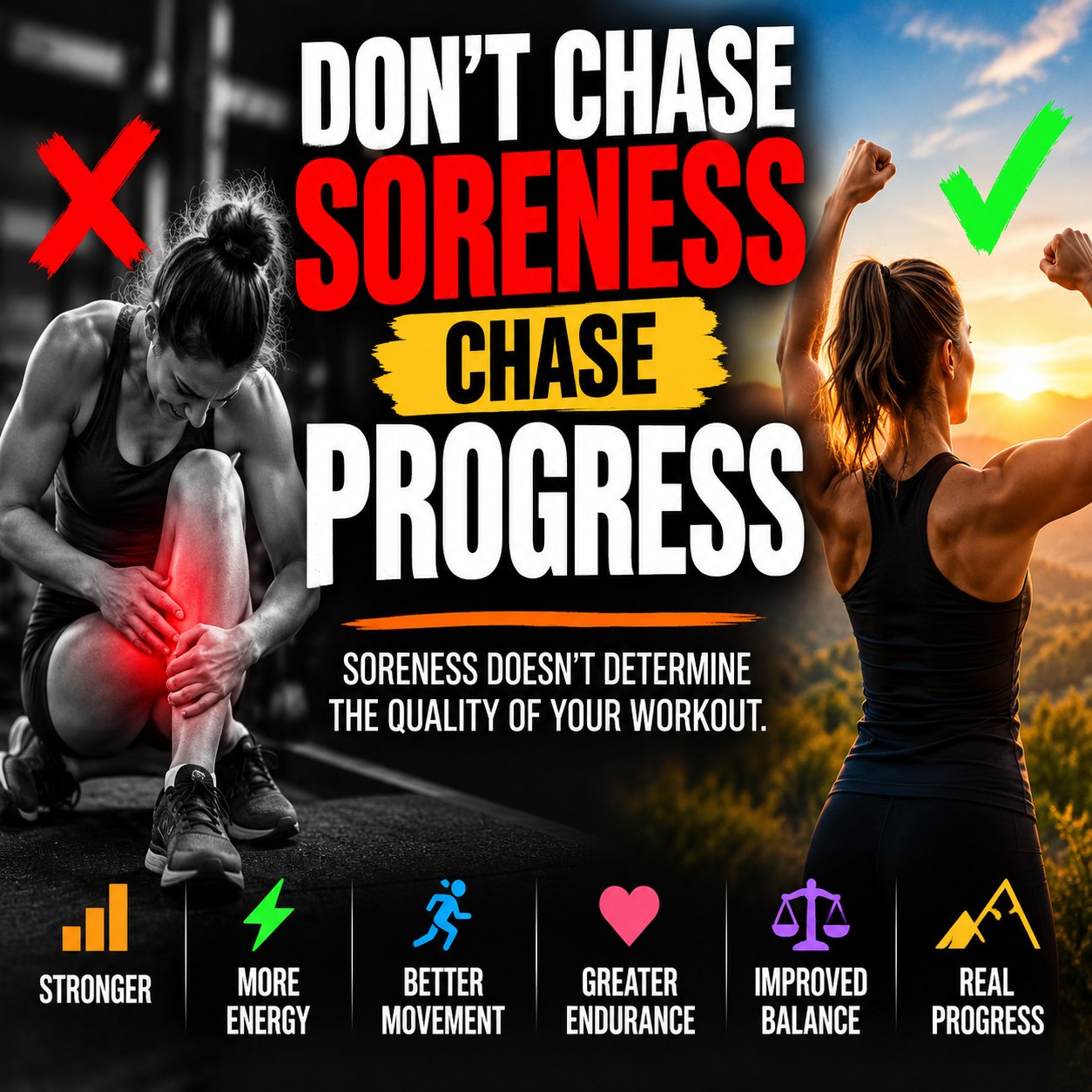 Don't Chase Soreness &mdash; Chase Progress